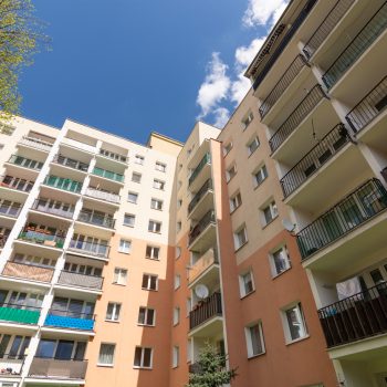 Modern housing estate apartment in Lublin, Poland. High quality photo